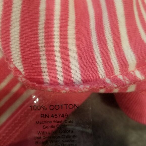 Oleg Cassini Sport Women Pink Striped Button Front Cardigan Sweater Lightweight - Picture 5 of 7